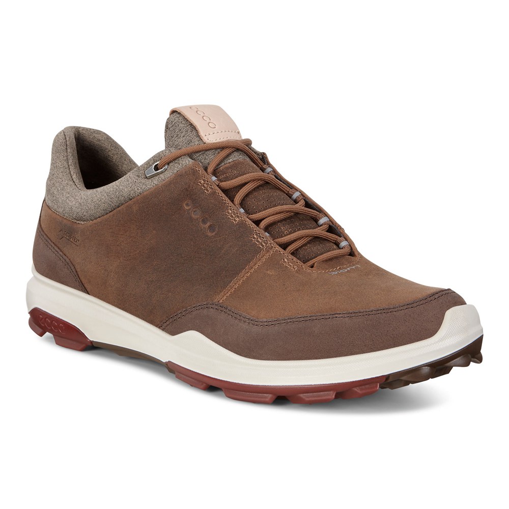 Mens Golf Shoes - ECCO Biom Hybrid 3 Gtx - Brown - 5912ZKPXV